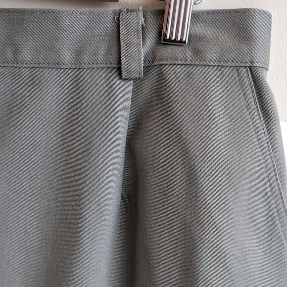 Vintage NWT cotton column skirt olive canvas denim sz 16 - Picture 3 of 5
